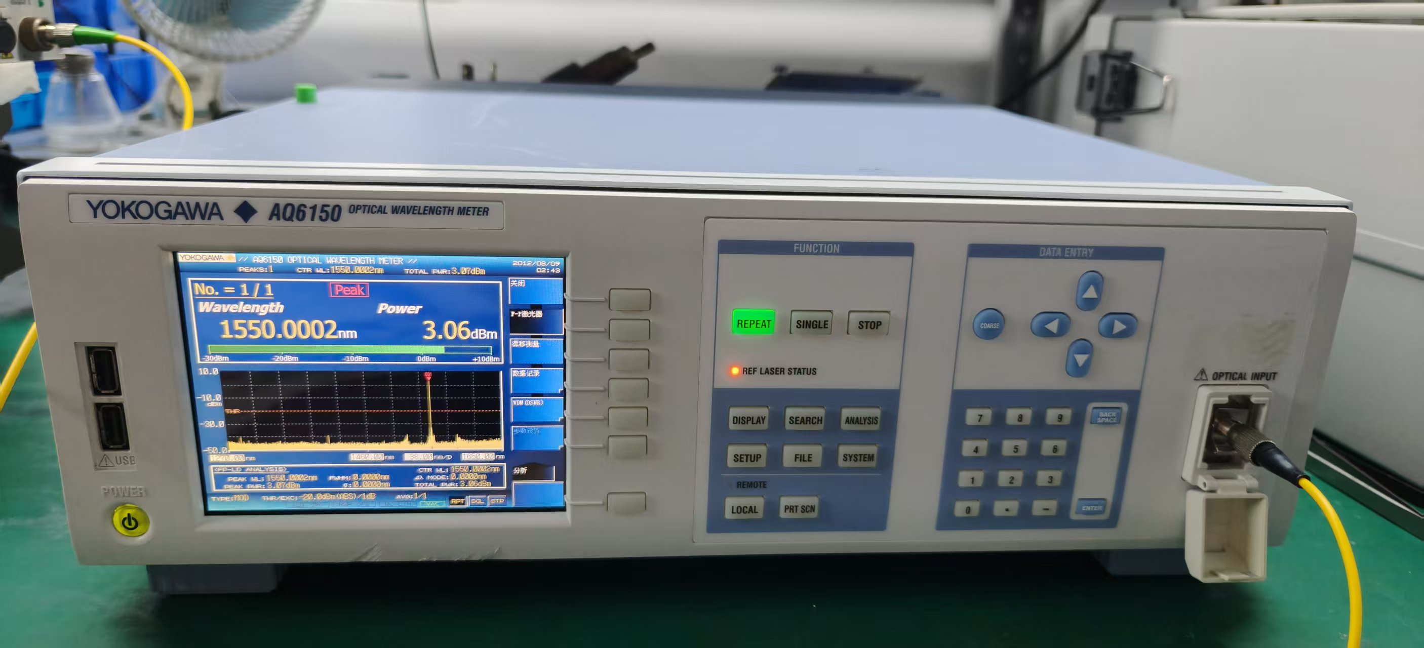 AQ6150 橫河 Yokogawa 波長計 激光管壞 維修案例