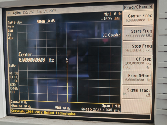 頻譜儀關(guān)于零頻信號的解析說明